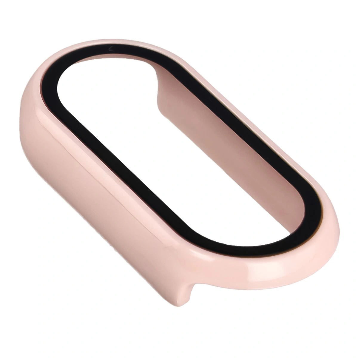 Schutzhülle mit Glas für Xiaomi Smart Band 10, Bizon Case Watch Adamo, Rosa