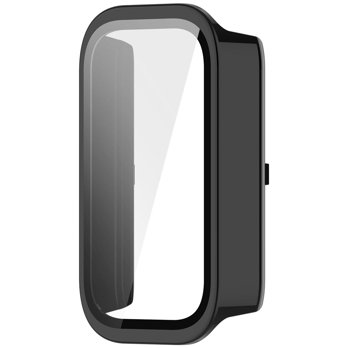 Schutzhülle mit Glas für Xiaomi Smart Band 9 Active / Redmi Band 3, Bizon Case+Glass Watch, Schwarz