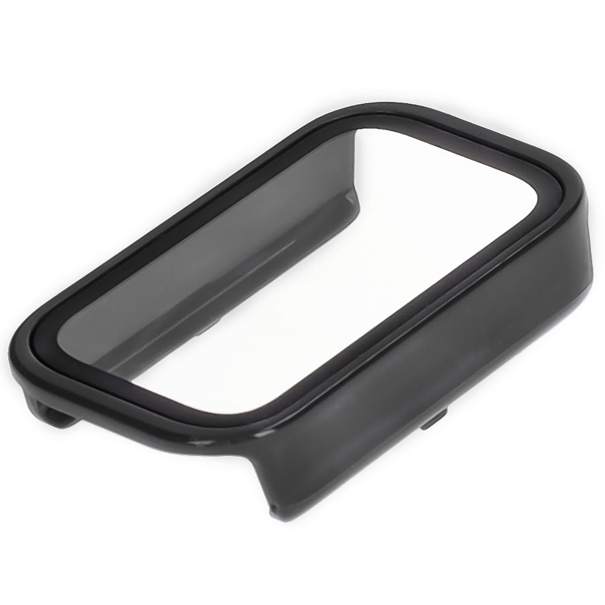 Schutzhülle mit Glas für Xiaomi Smart Band 9 Active / Redmi Band 3, Bizon Case+Glass Watch, Schwarz