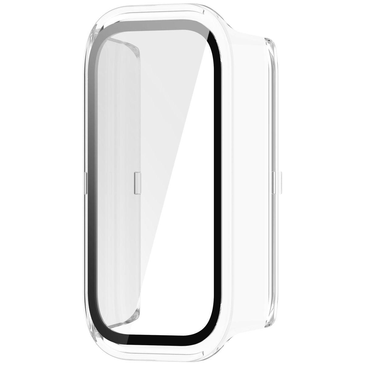 Schutzhülle mit Glas für Xiaomi Smart Band 9 Active / Redmi Band 3, Bizon Case+Glass Watch, Transparent