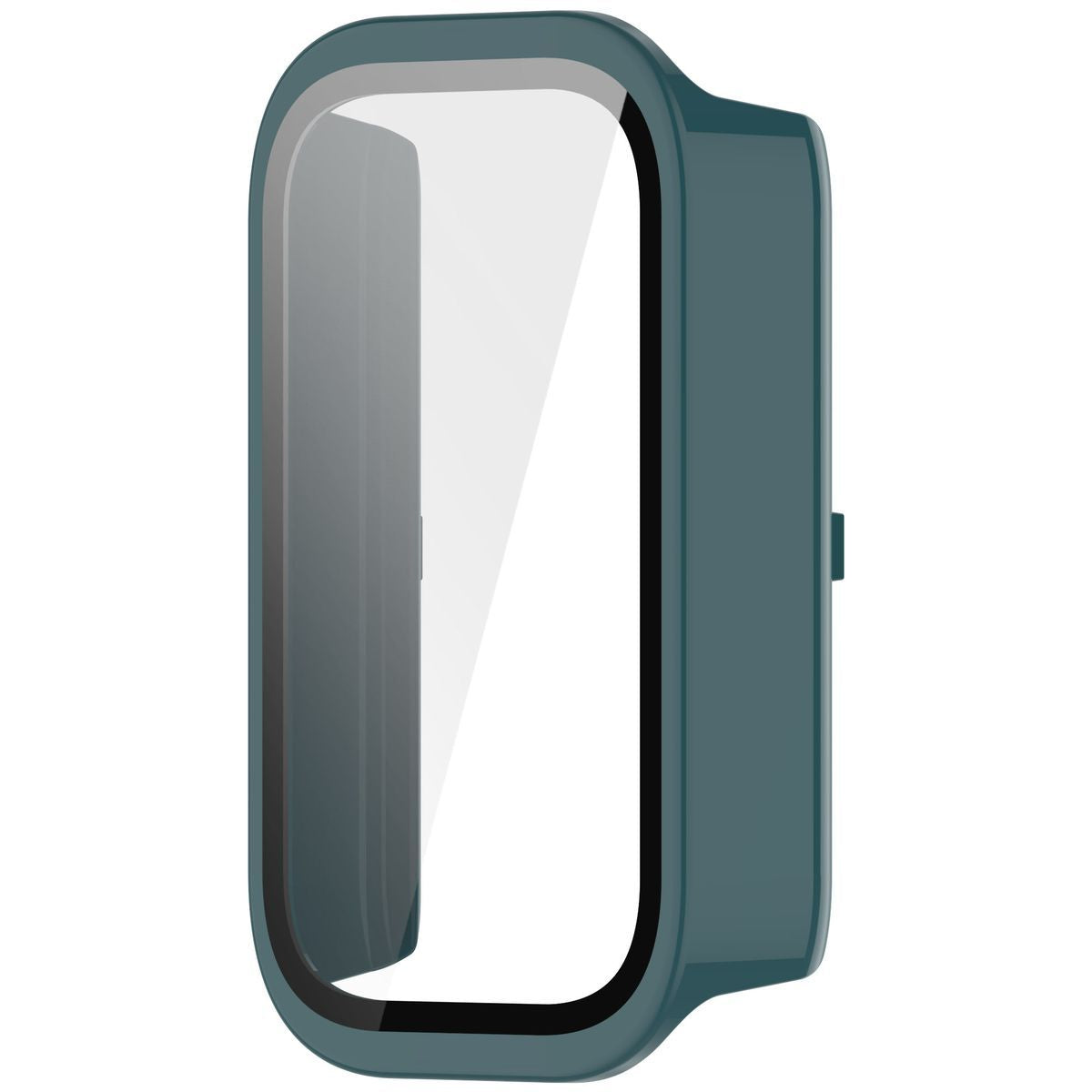 Schutzhülle mit Glas für Xiaomi Mi Smart Band 9 Active / Redmi Band 3, Bizon Case+Glass Watch, Grün
