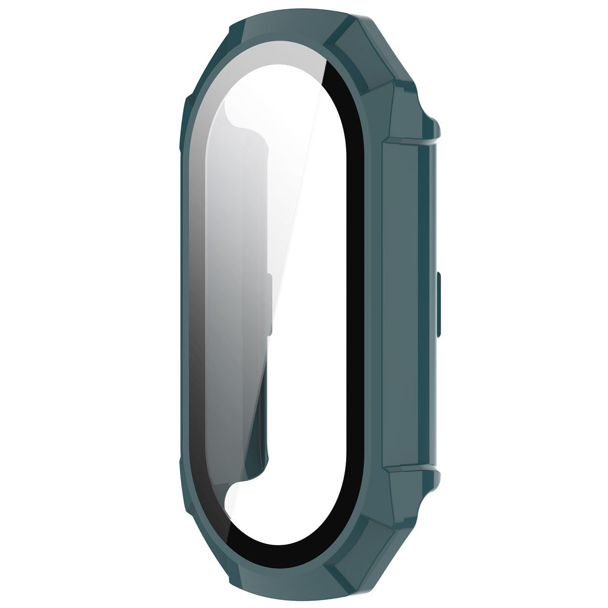 Schutzhülle mit Glas für Xiaomi Smart Band 9, Bizon Case Watch Adamo, Grün