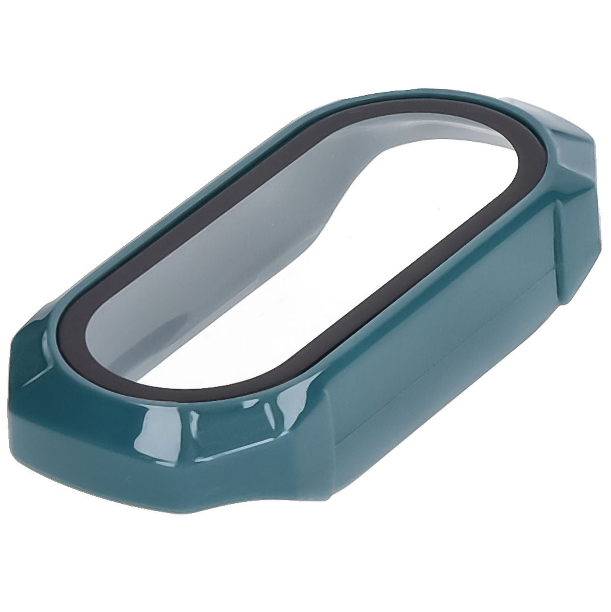 Schutzhülle mit Glas für Xiaomi Smart Band 9, Bizon Case Watch Adamo, Grün
