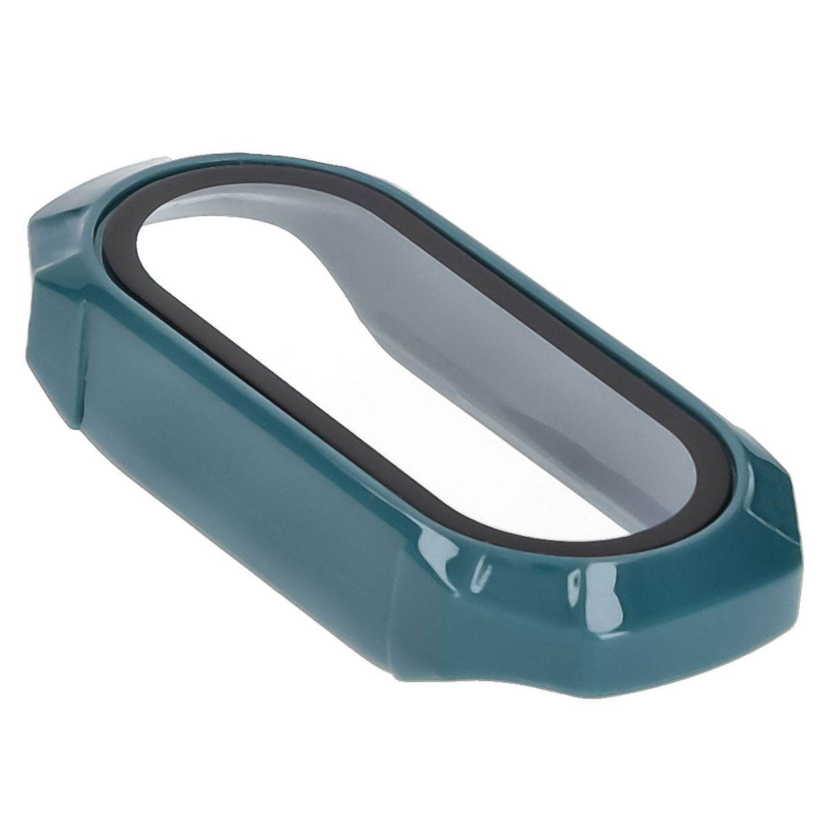 Schutzhülle mit Glas für Xiaomi Smart Band 9, Bizon Case Watch Adamo, Grün