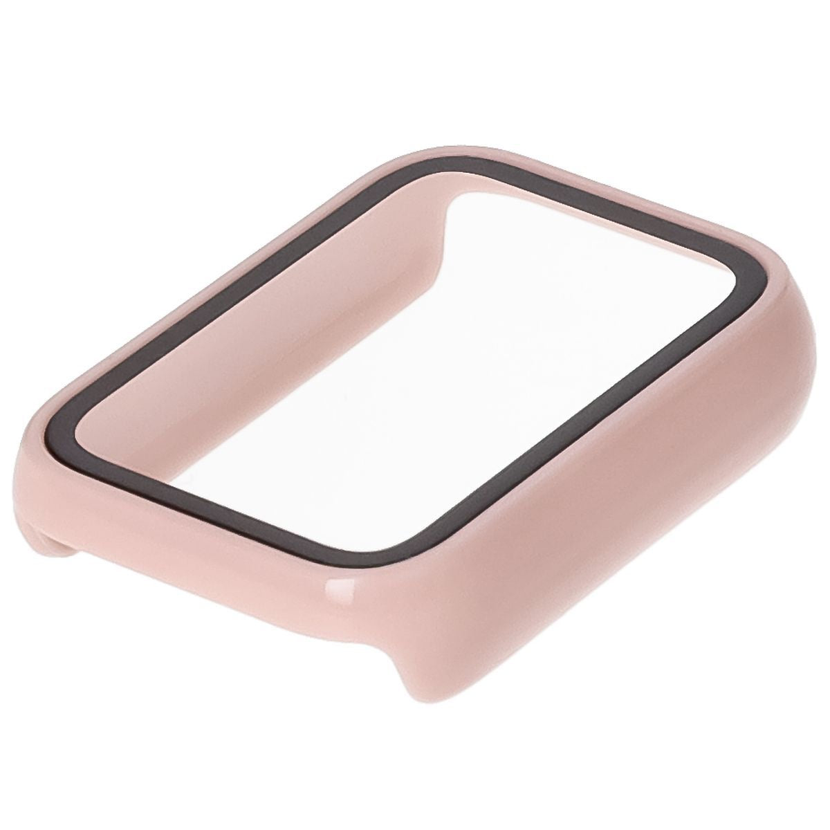 Schutzhülle mit Glas für Xiaomi Mi Smart Band 9 Pro, Bizon Case Watch Adamo, Rosa