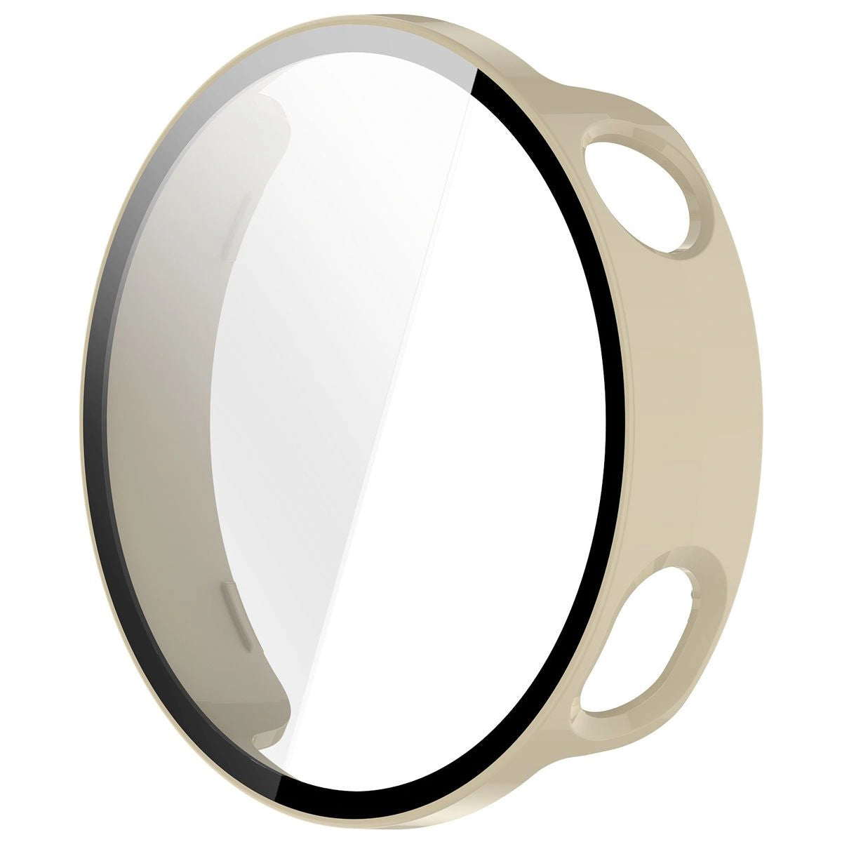 Schutzhülle mit Glas für Xiaomi Watch S4 41 mm, Bizon Case Watch Adamo, Beige