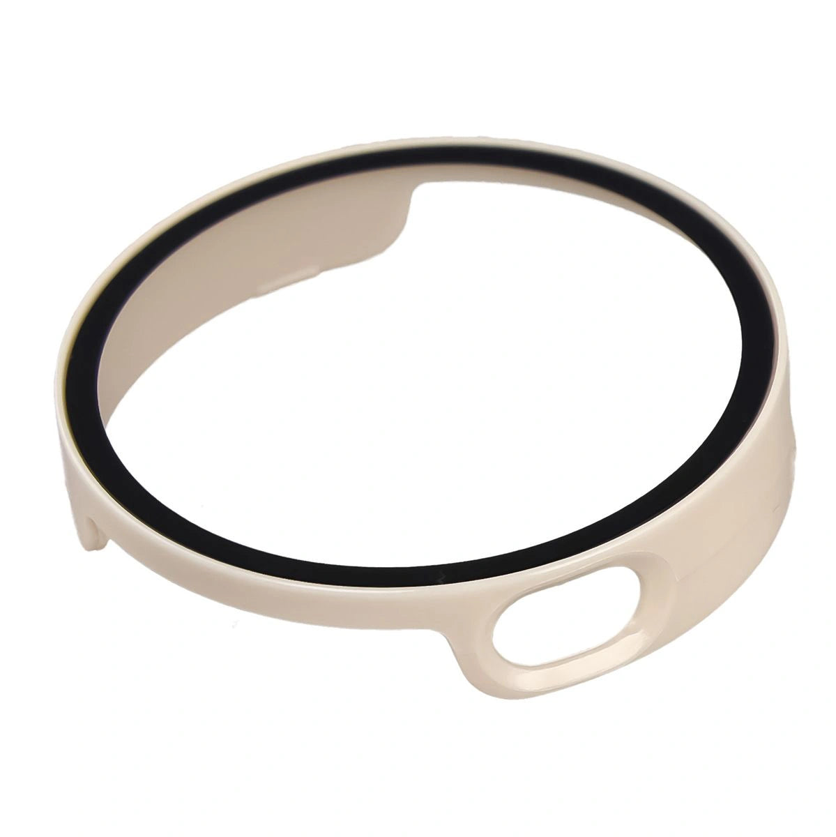 Schutzhülle mit Glas für Xiaomi Watch S4 41 mm, Bizon Case Watch Adamo, Beige