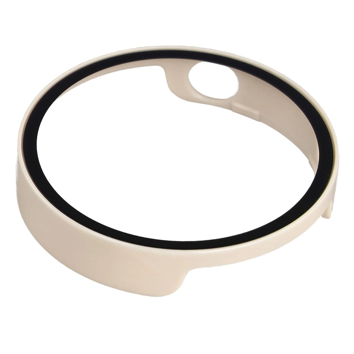 Schutzhülle mit Glas für Xiaomi Watch S4 41 mm, Bizon Case Watch Adamo, Beige