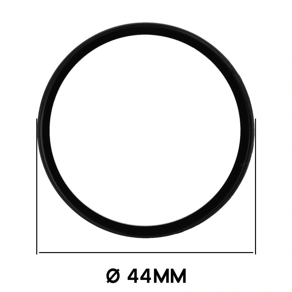 Schutzhülle mit Glas für Xiaomi Watch S4 41 mm, Bizon Case Watch Adamo, Schwarz