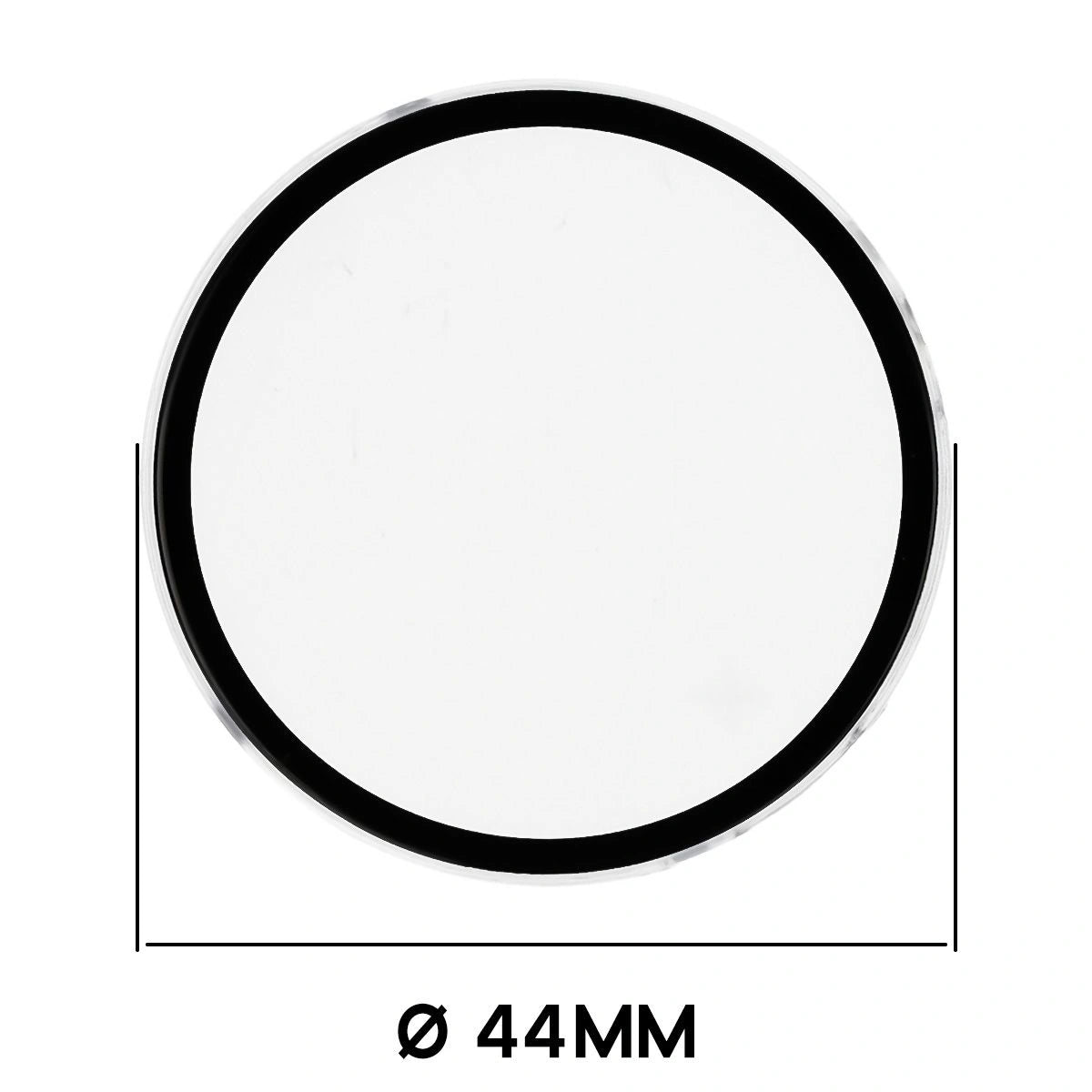 Schutzhülle mit Glas für Xiaomi Watch S4 41 mm. Bizon Case Watch Adamo, Transparent