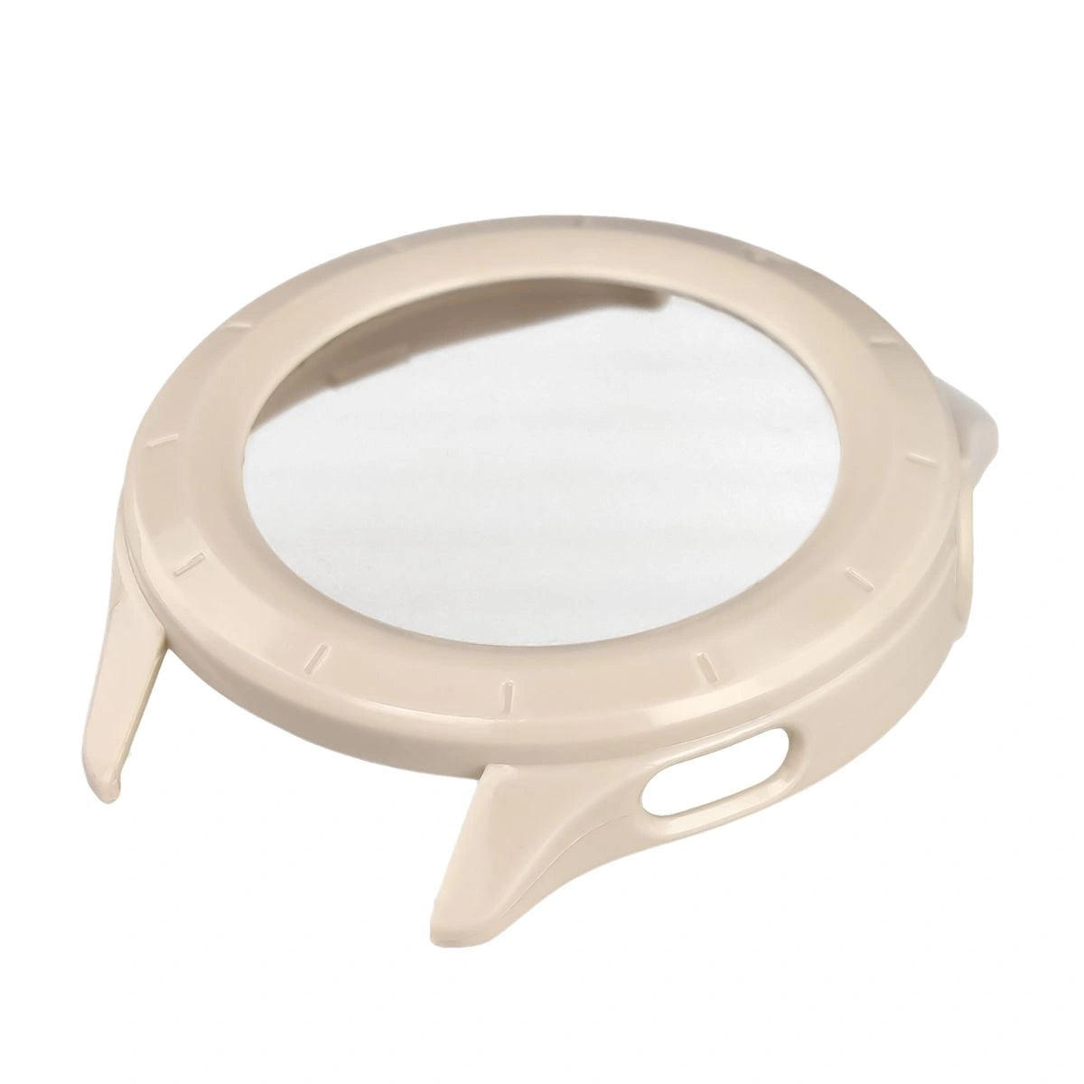 Schutzhülle mit Glas für Xiaomi Watch S4, Bizon Case+Glass Watch, Beige