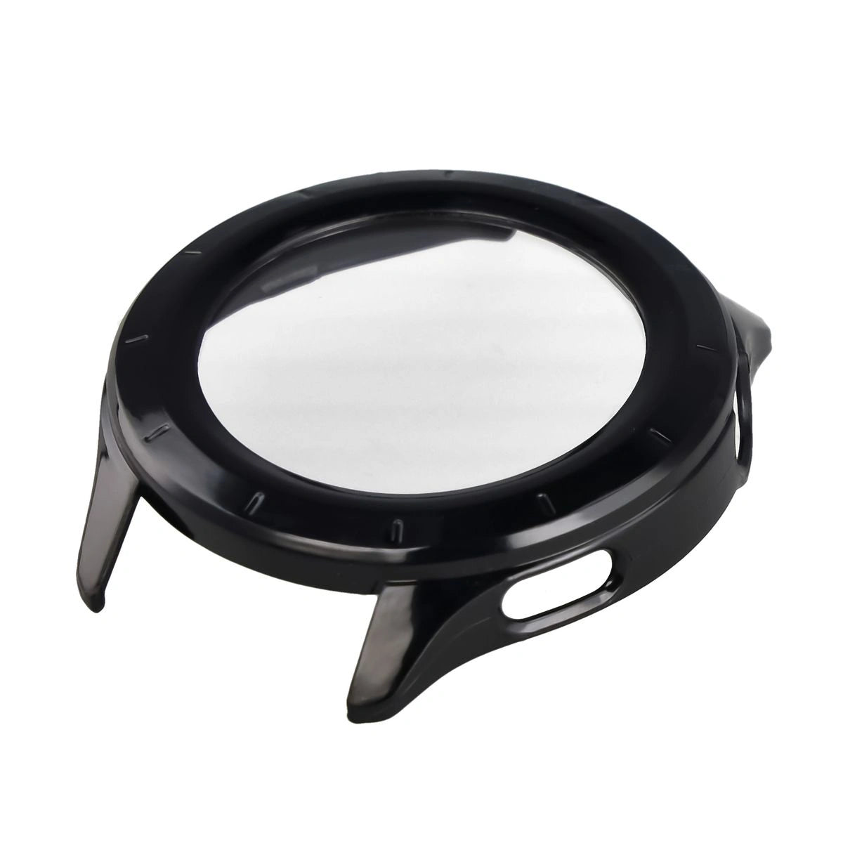 Schutzhülle mit Glas für Xiaomi Watch S4, Bizon Case+Glass Watch, Schwarz