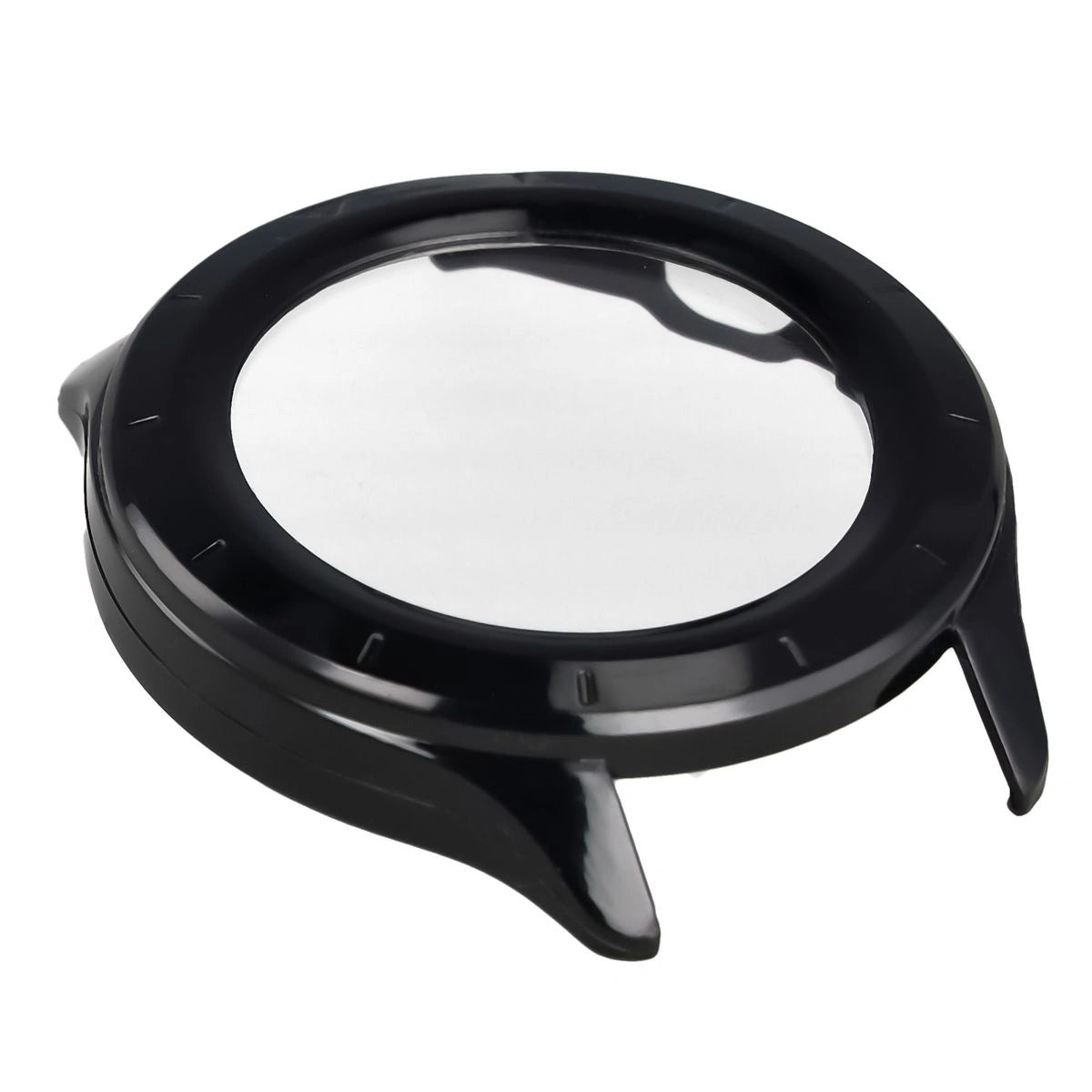 Schutzhülle mit Glas für Xiaomi Watch S4, Bizon Case+Glass Watch, Schwarz