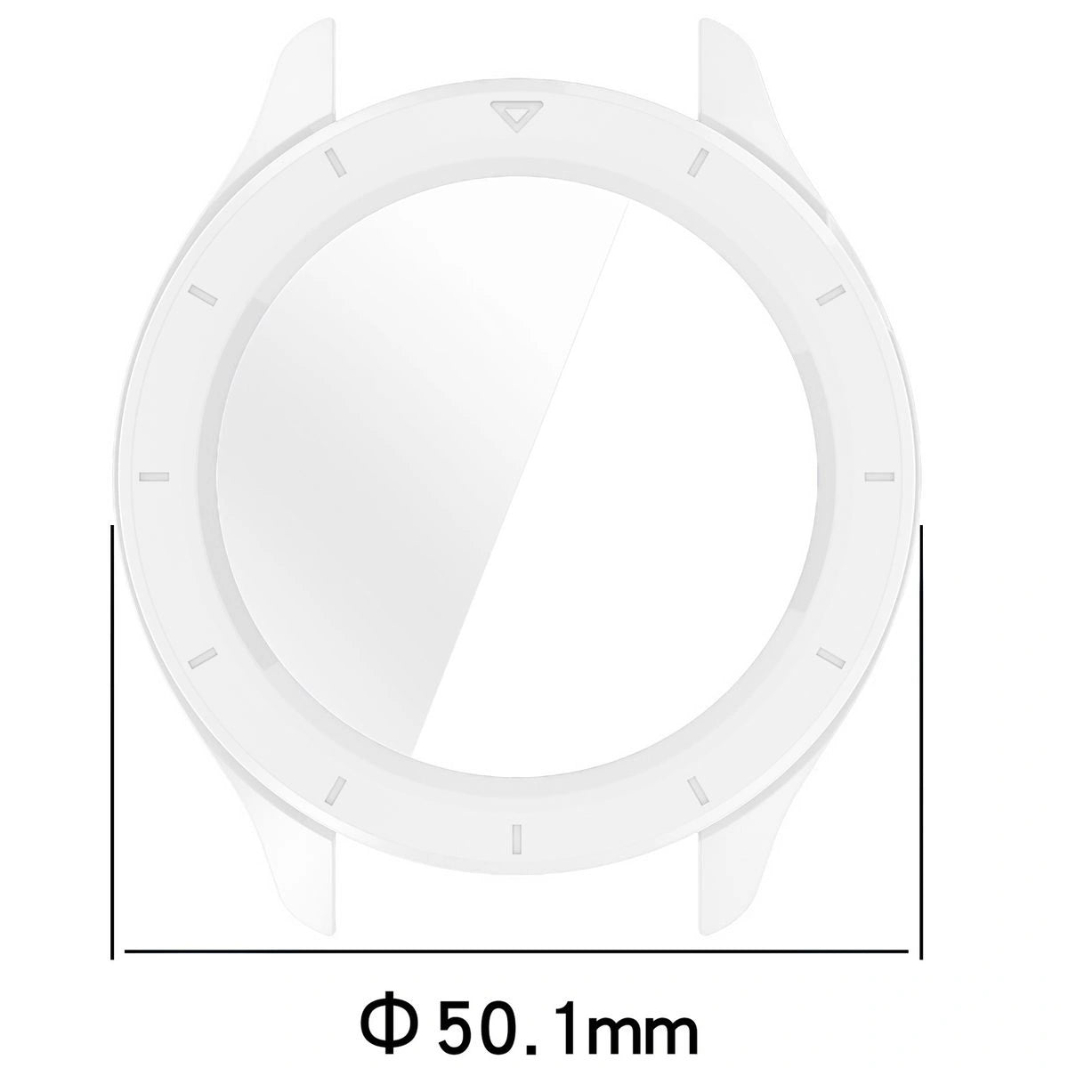 Schutzhülle mit Glas für Xiaomi Watch S4, Bizon Case+Glass Watch, Tranparent