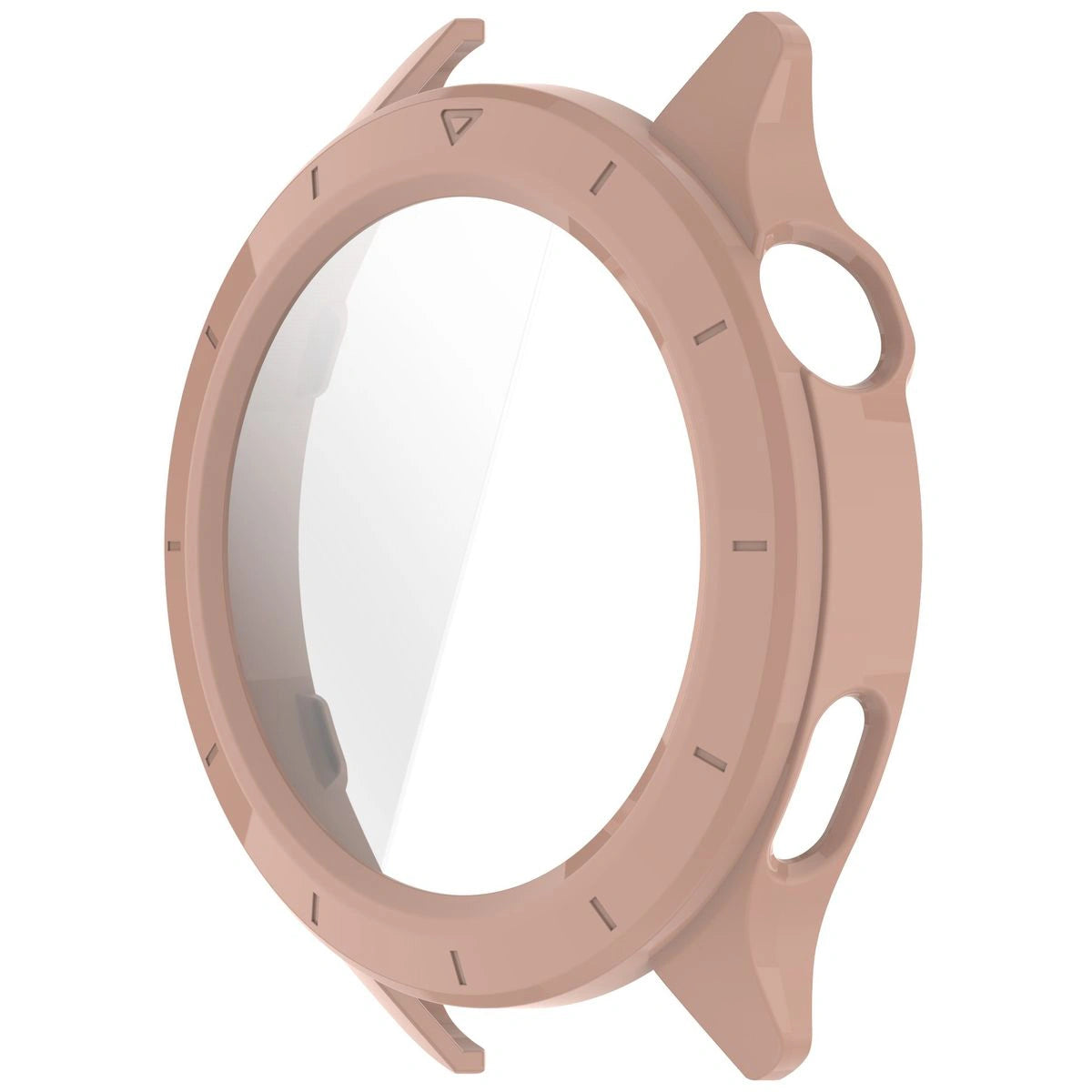 Schutzhülle mit Glas für Xiaomi Watch S4, Bizon Case+Glass Watch, Rosa