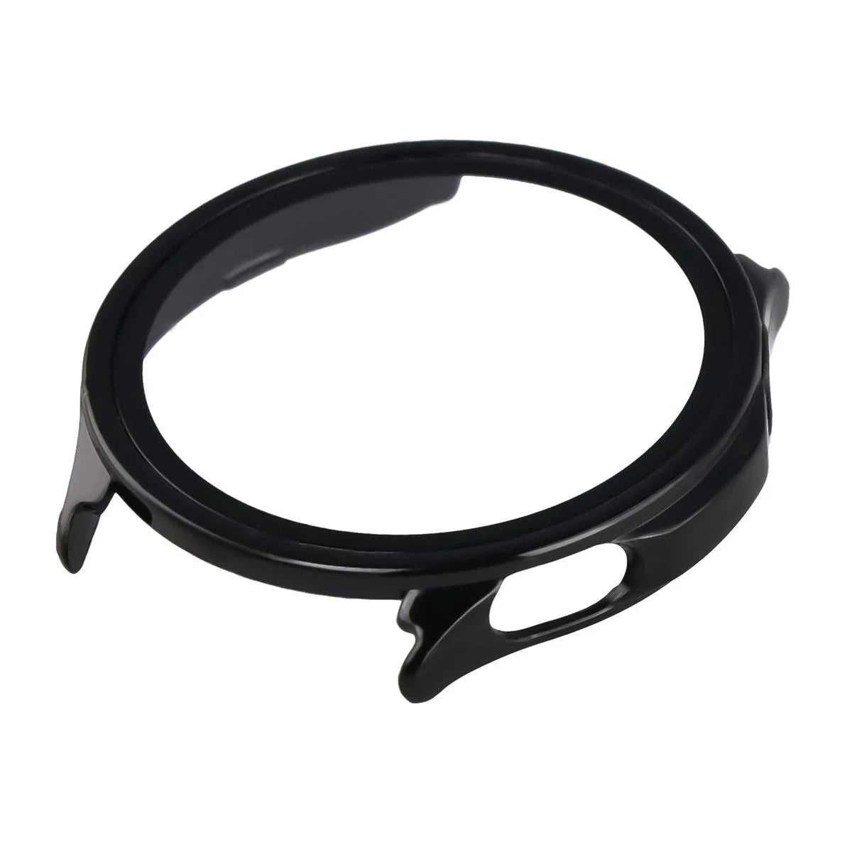 Schutzhülle mit Glas für OnePlus Watch Lite 45 mm / Oppo Watch S 45 mm, Bizon Case Watch Adamo, Schwarz