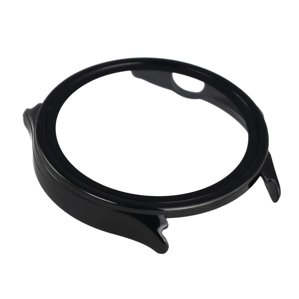 Schutzhülle mit Glas für OnePlus Watch Lite 45 mm / Oppo Watch S 45 mm, Bizon Case Watch Adamo, Schwarz