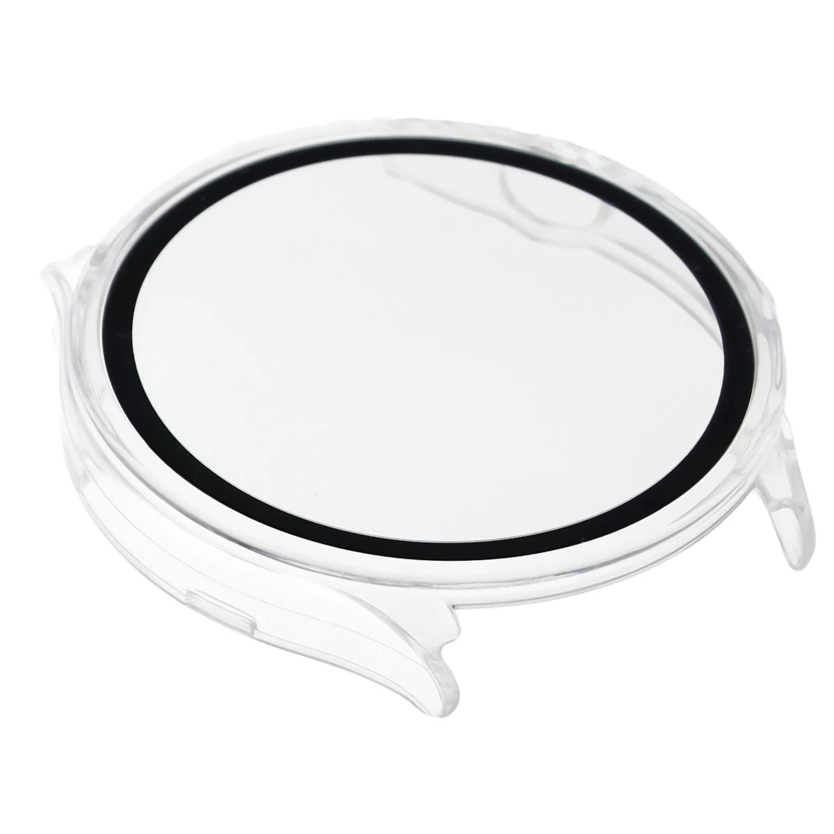 Schutzhülle mit Glas für OnePlus Watch Lite 45 mm / Oppo Watch S 45 mm, Bizon Case Watch Adamo, Transparent