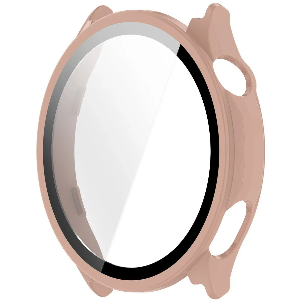 Schutzhülle mit Glas für OnePlus Watch Lite 45 mm / Oppo Watch S 45 mm, Bizon Case Watch Adamo, Rosa