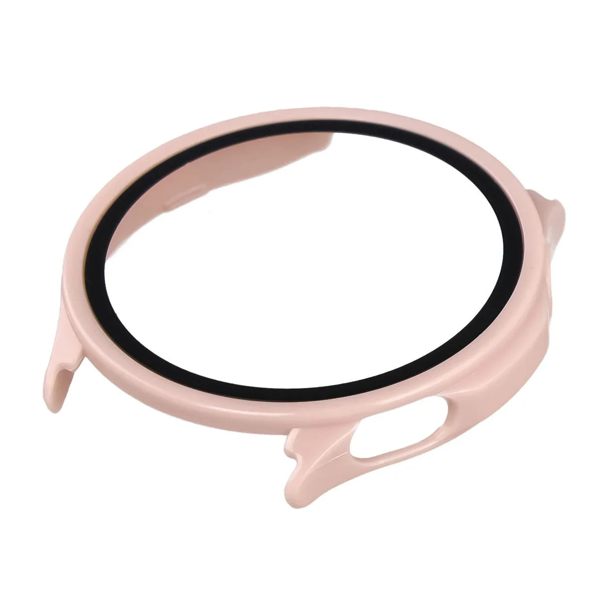 Schutzhülle mit Glas für OnePlus Watch Lite 45 mm / Oppo Watch S 45 mm, Bizon Case Watch Adamo, Rosa