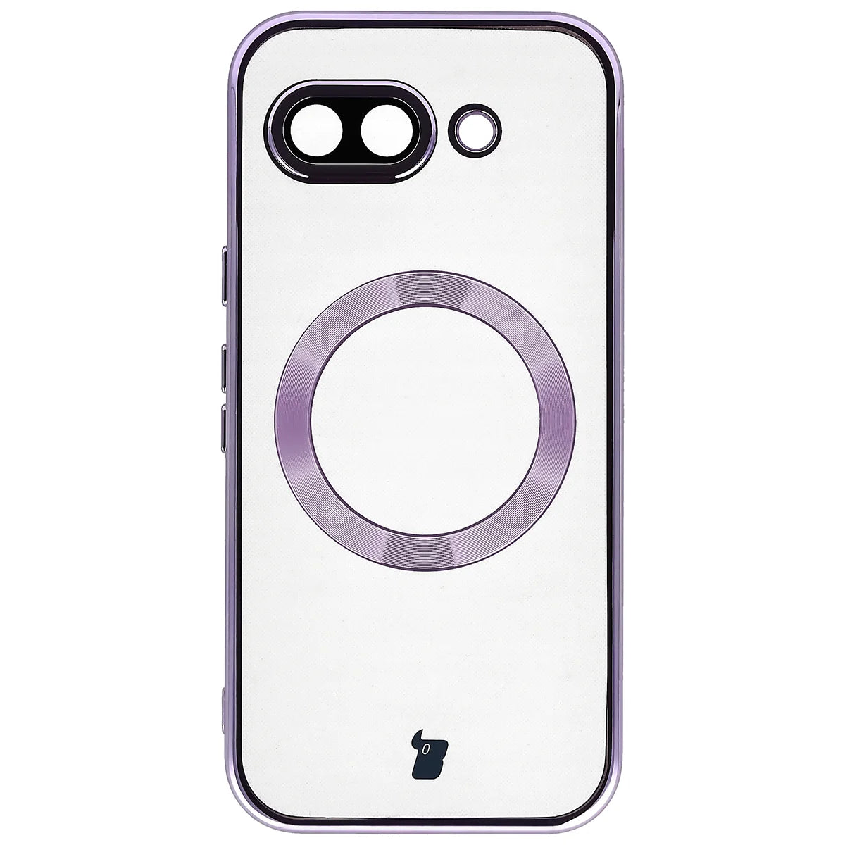 Handyhülle mit Kameraschutz und Magnetring für Google Pixel 10a, Bizon Case GuardO, Transparent-Violet