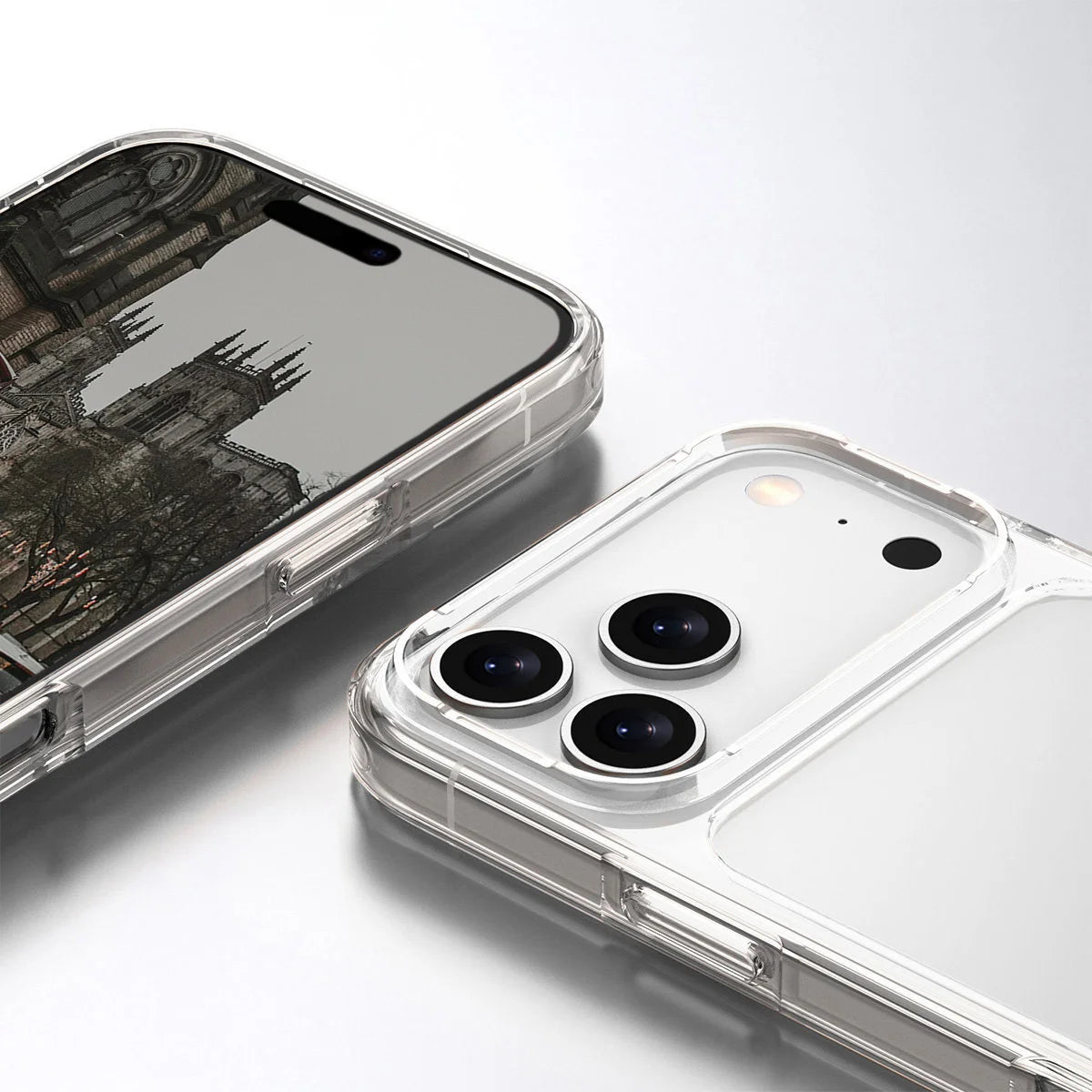 Handyhülle für iPhone 18 Pro Max / 17 Pro Max, Bizon Case Halo, Transparent