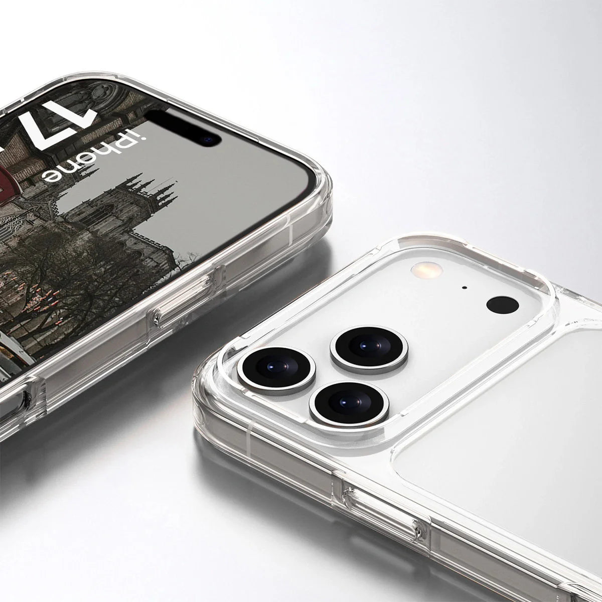 Handyhülle für iPhone 17 Pro Max, Bizon Case Halo, Transparent