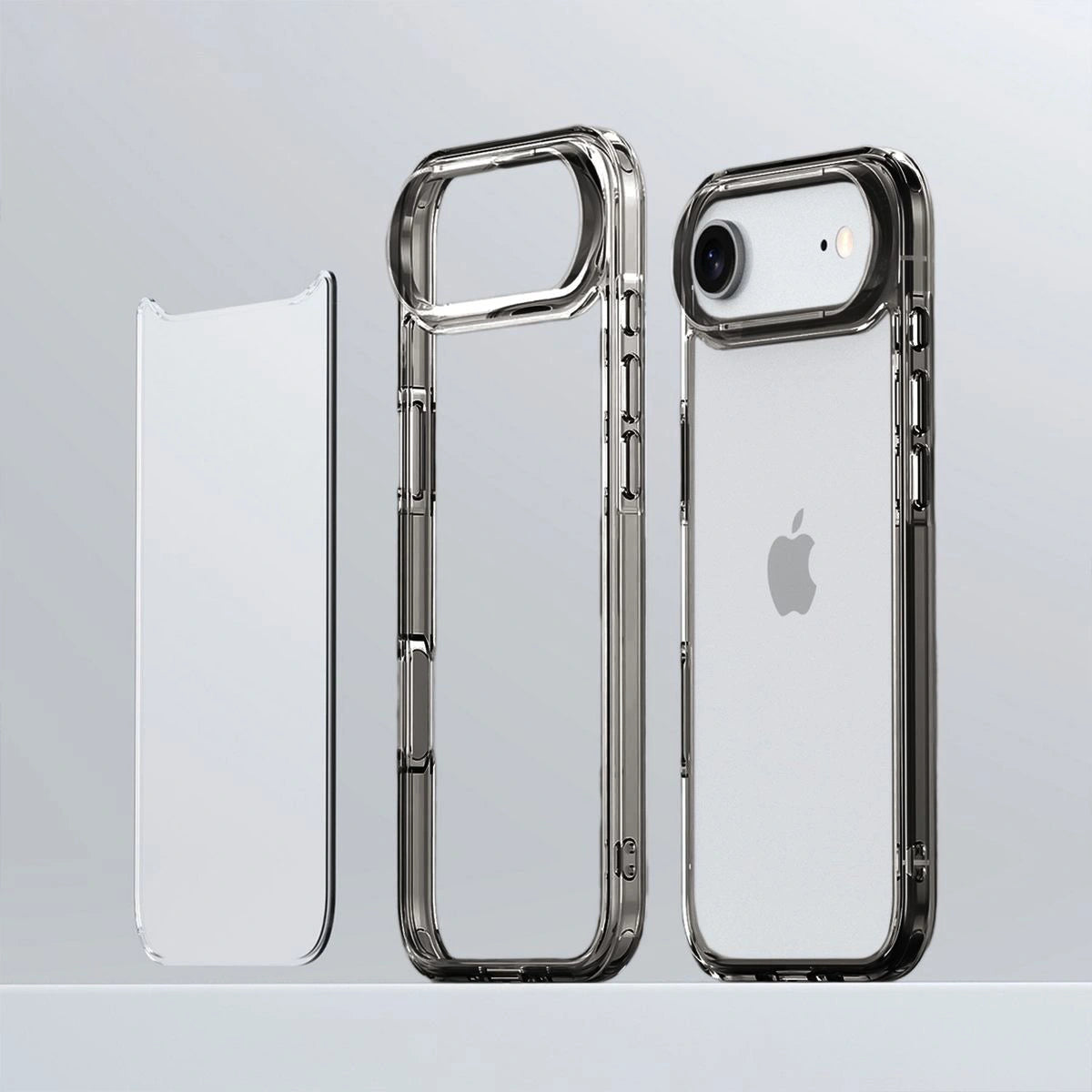 Handyhülle für iPhone Air, Bizon Case Halo, Getönt-Schwarz