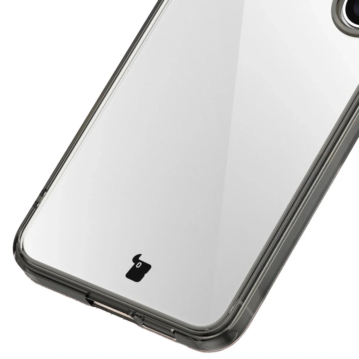 Handyhülle für Galaxy S25, Bizon Case Halo, Getönt-Schwarz
