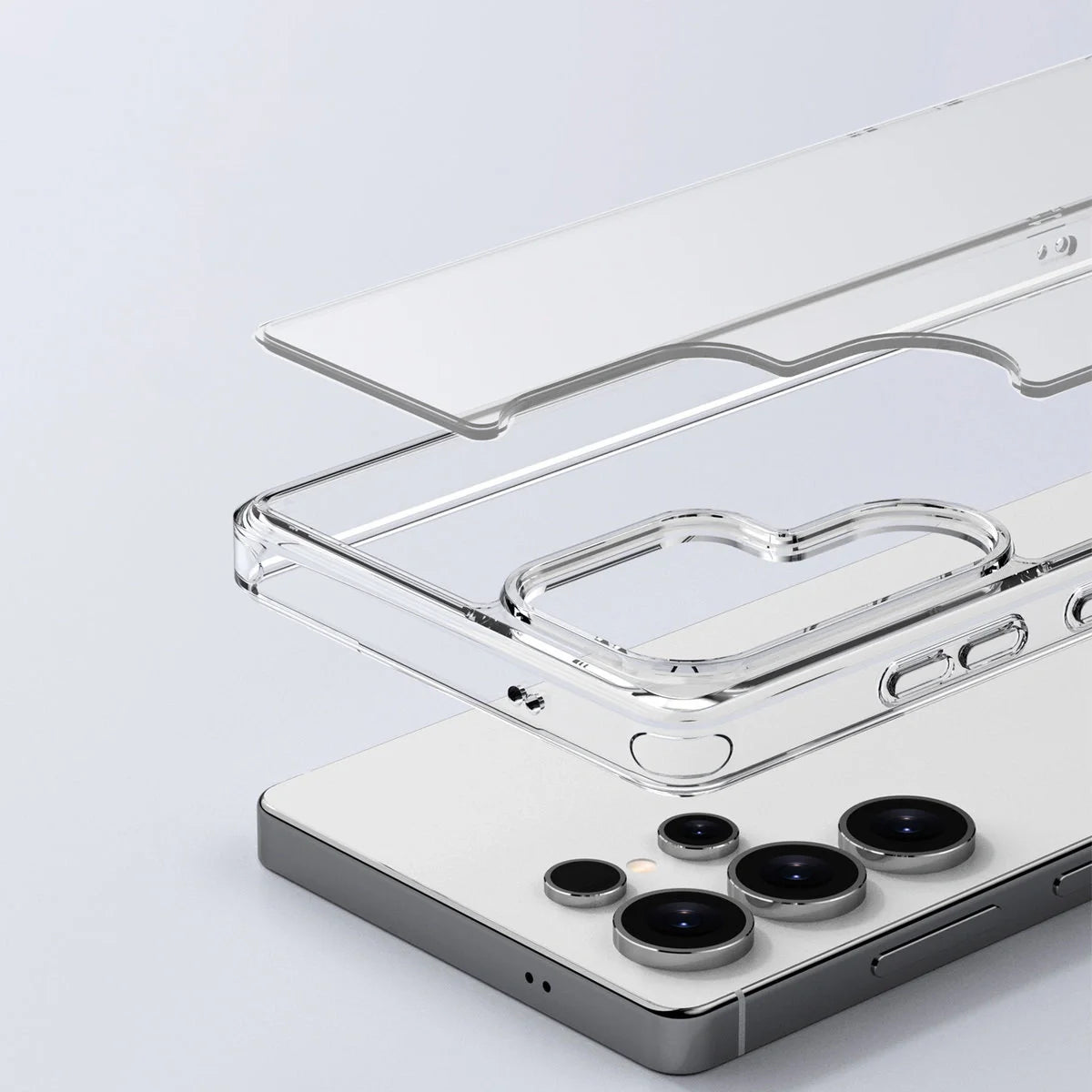 Handyhülle für Galaxy S25 Ultra, Bizon Case Halo, Transparent
