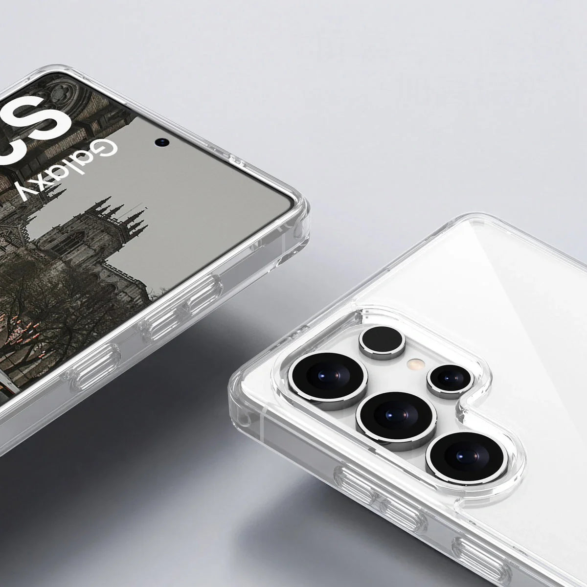 Handyhülle für Galaxy S25 Ultra, Bizon Case Halo, Transparent