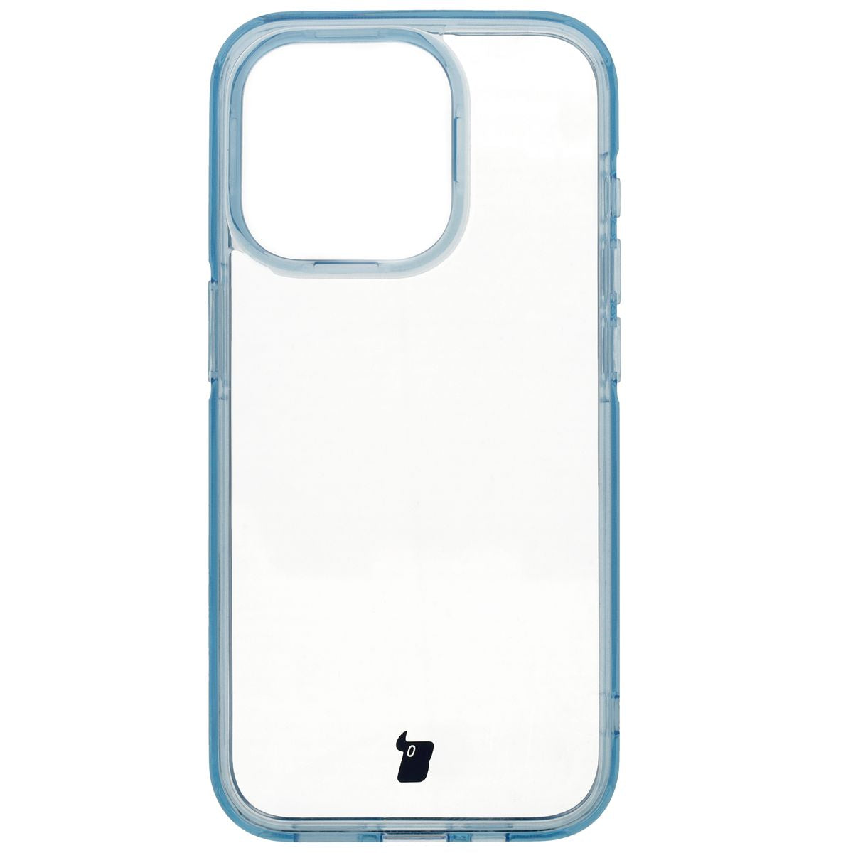 Handyhülle für iPhone 15 Pro, Bizon Case Halo, Transparent-Blau