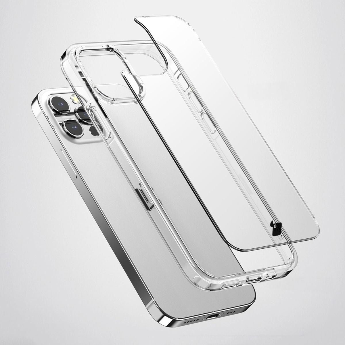 Handyhülle für iPhone 15 Pro Max, Bizon Case Halo, Transparent