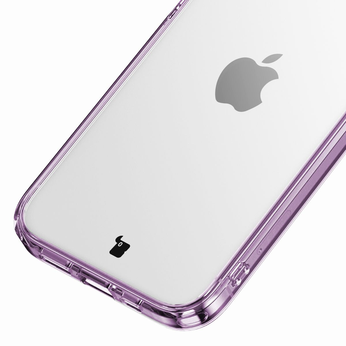 Handyhülle für iPhone 15 Pro, Bizon Case Halo, Transparent-Violett