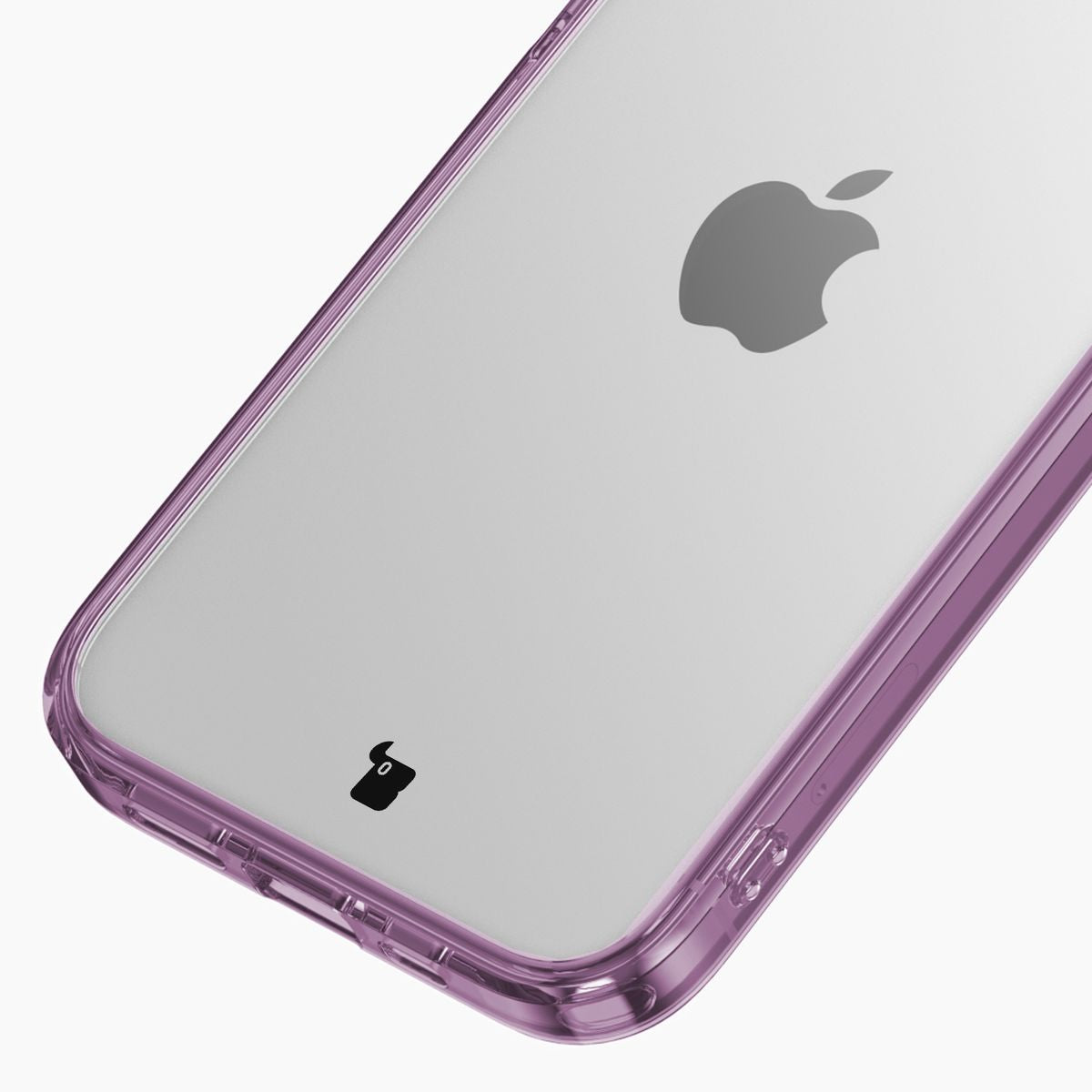 Handyhülle für iPhone 15, Bizon Case Halo, Transparent-Violett