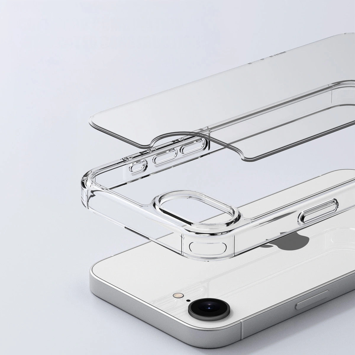 Handyhülle für iPhone 17e / 16e, Bizon Case Halo, Transparent