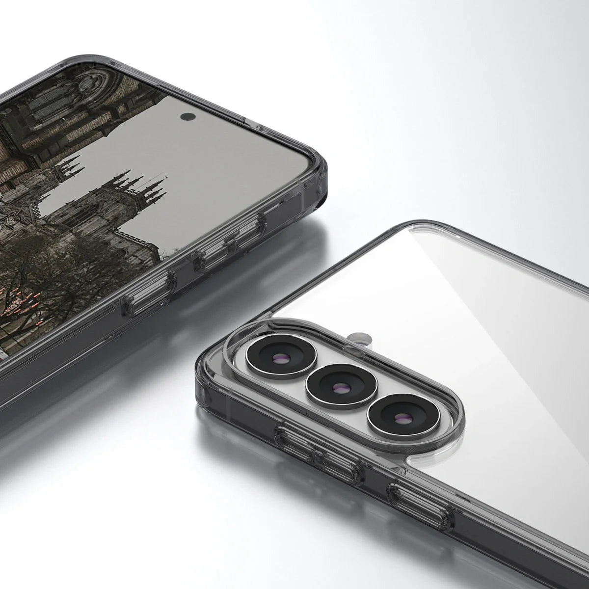 Handyhülle für Galaxy S26, Bizon Case Halo, Getönt-Schwarz
