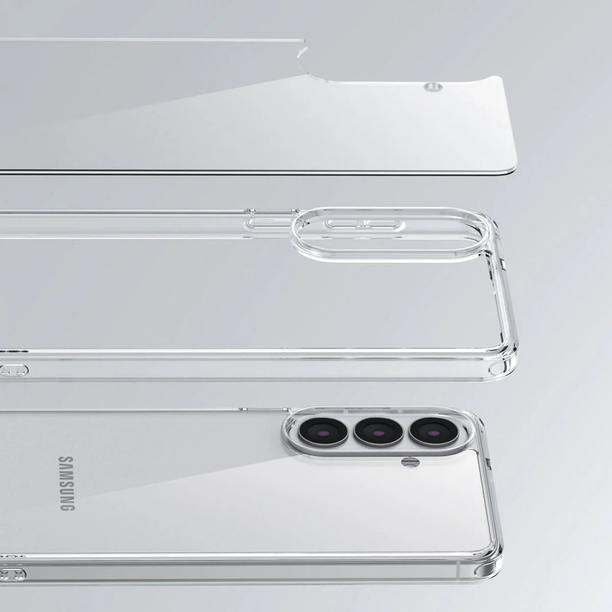 Handyhülle für Galaxy S26, Bizon Case Halo, Transparent