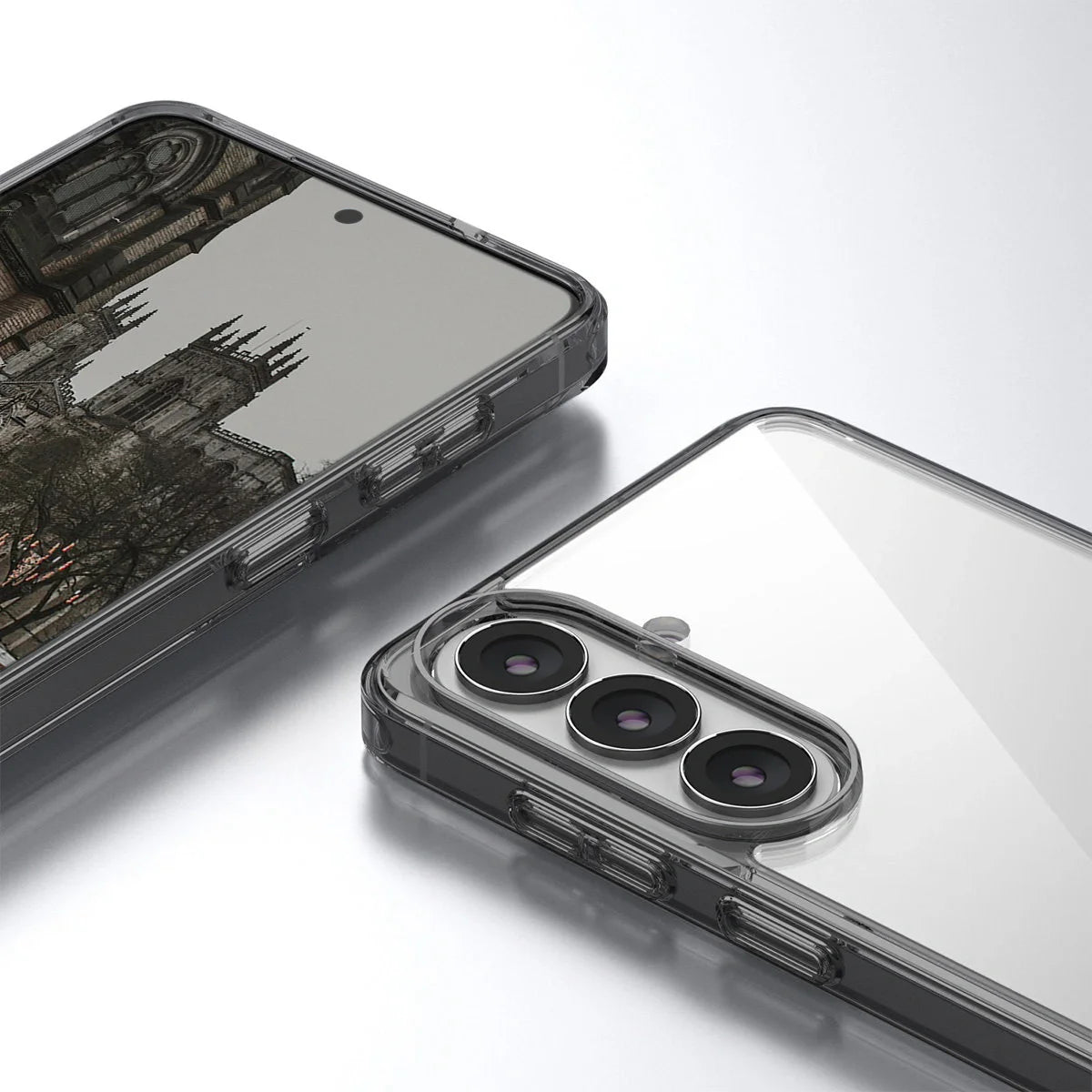 Handyhülle für Galaxy S26 Plus, Bizon Case Halo, Getönt-Schwarz