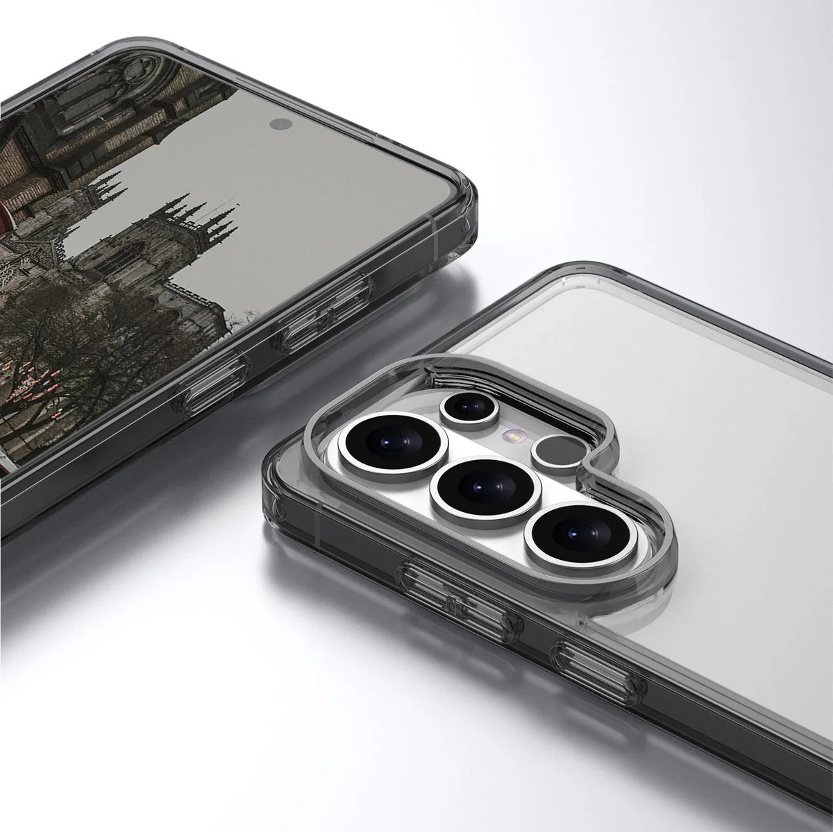 Handyhülle für Galaxy S26 Ultra, Bizon Case Halo, Getönt-Schwarz