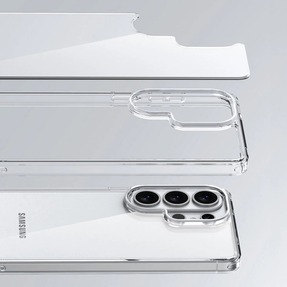 Handyhülle für Galaxy S26 Ultra, Bizon Case Halo, Transparent
