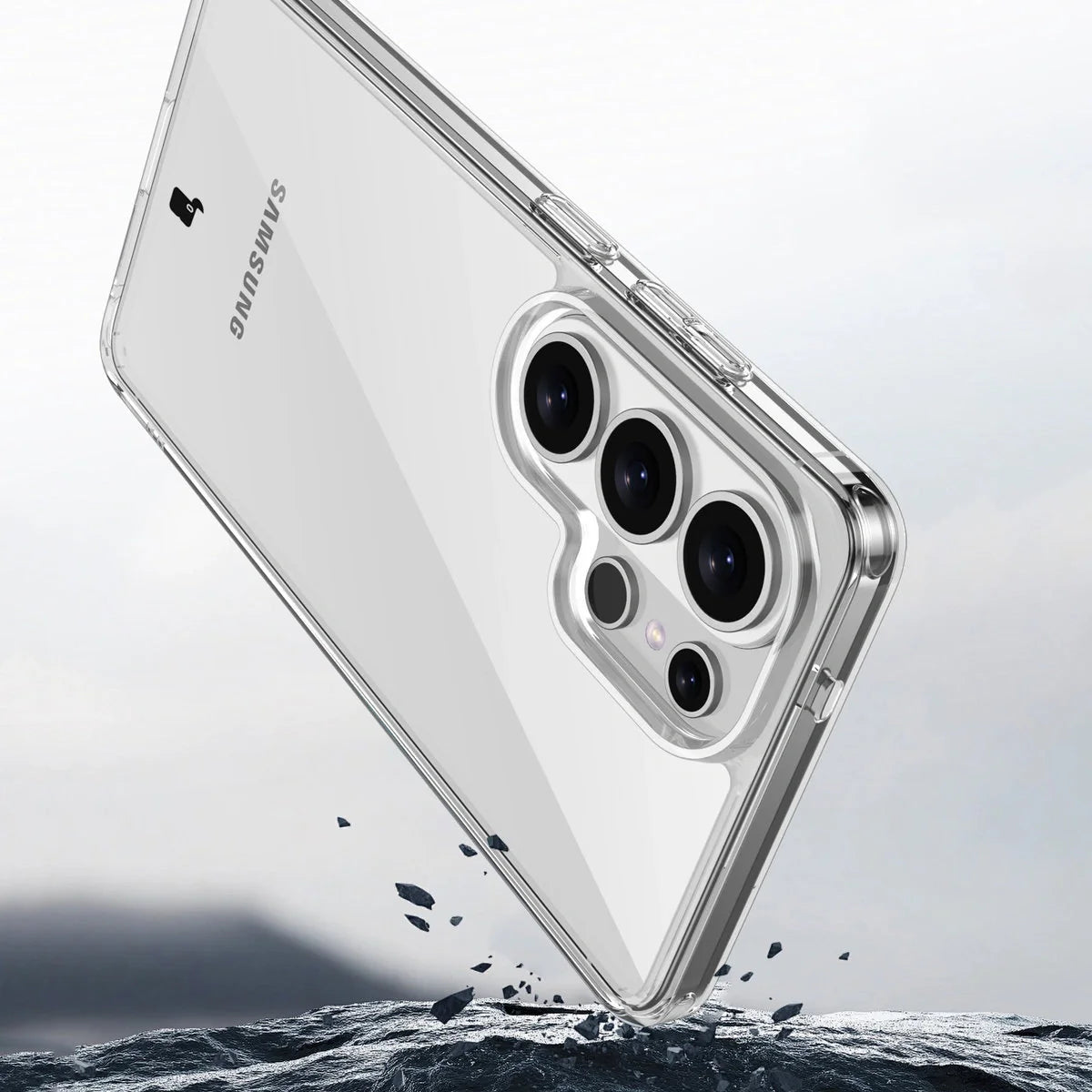 Handyhülle für Galaxy S26 Ultra, Bizon Case Halo, Transparent
