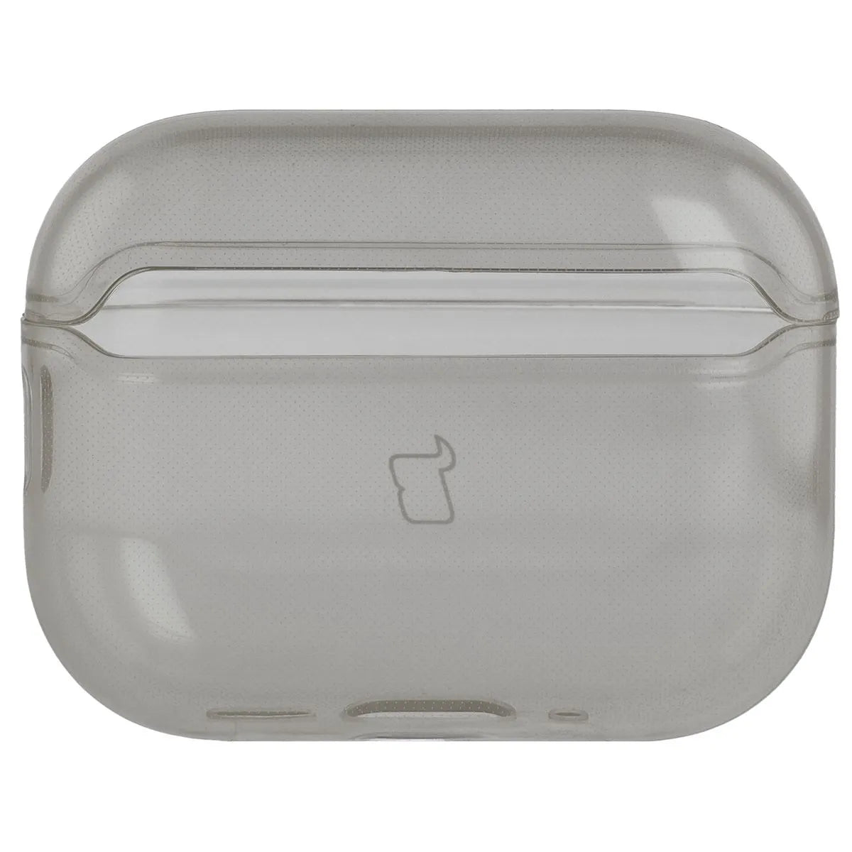 Elastische Hülle mit Karabiner für AirPods Pro 3, Bizon Case Headphone Clear, Transparent-Schwarz