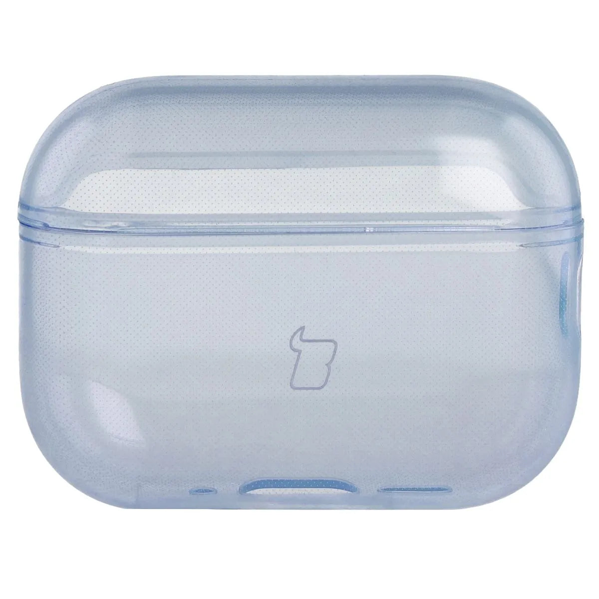 Elastische Hülle mit Karabiner für AirPods Pro 3, Bizon Case Headphone Clear, Transparent-Blau
