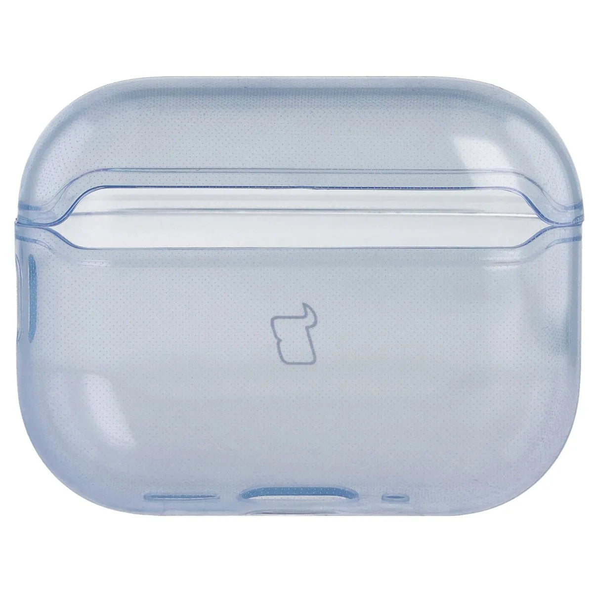 Elastische Hülle mit Karabiner für AirPods Pro 3, Bizon Case Headphone Clear, Transparent-Blau