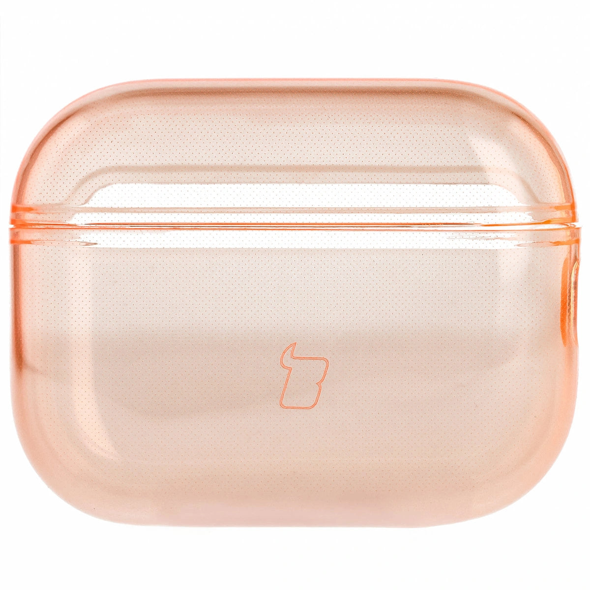 Elastische Hülle mit Karabiner für AirPods Pro 3, Bizon Case Headphone Clear, Orange