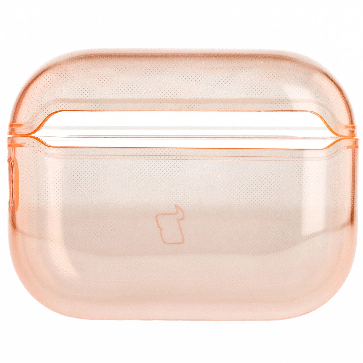 Elastische Hülle mit Karabiner für AirPods Pro 3, Bizon Case Headphone Clear, Orange