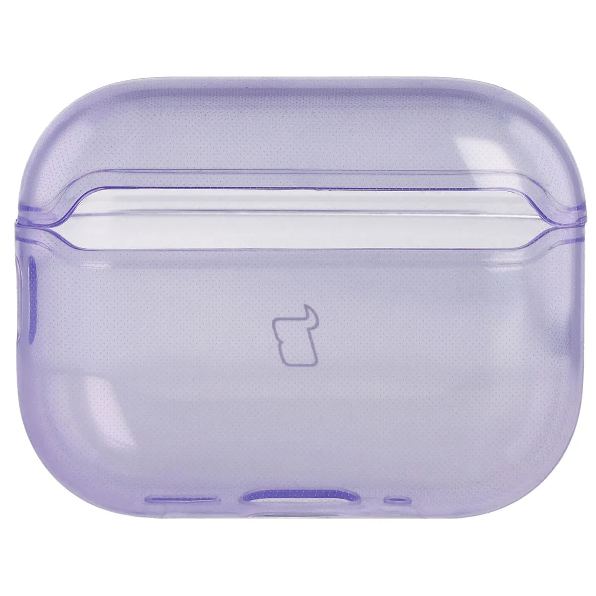 Elastische Hülle mit Karabiner für AirPods Pro 3, Bizon Case Headphone Clear, Transparent-Violett