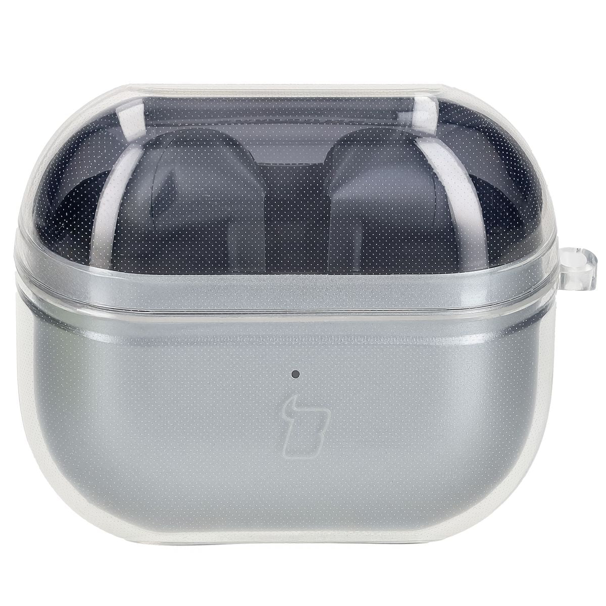 Elastische Hülle mit Karabiner für Galaxy Buds 3/3 Pro/3 FE, Bizon Case Headphone Clear, Transparent
