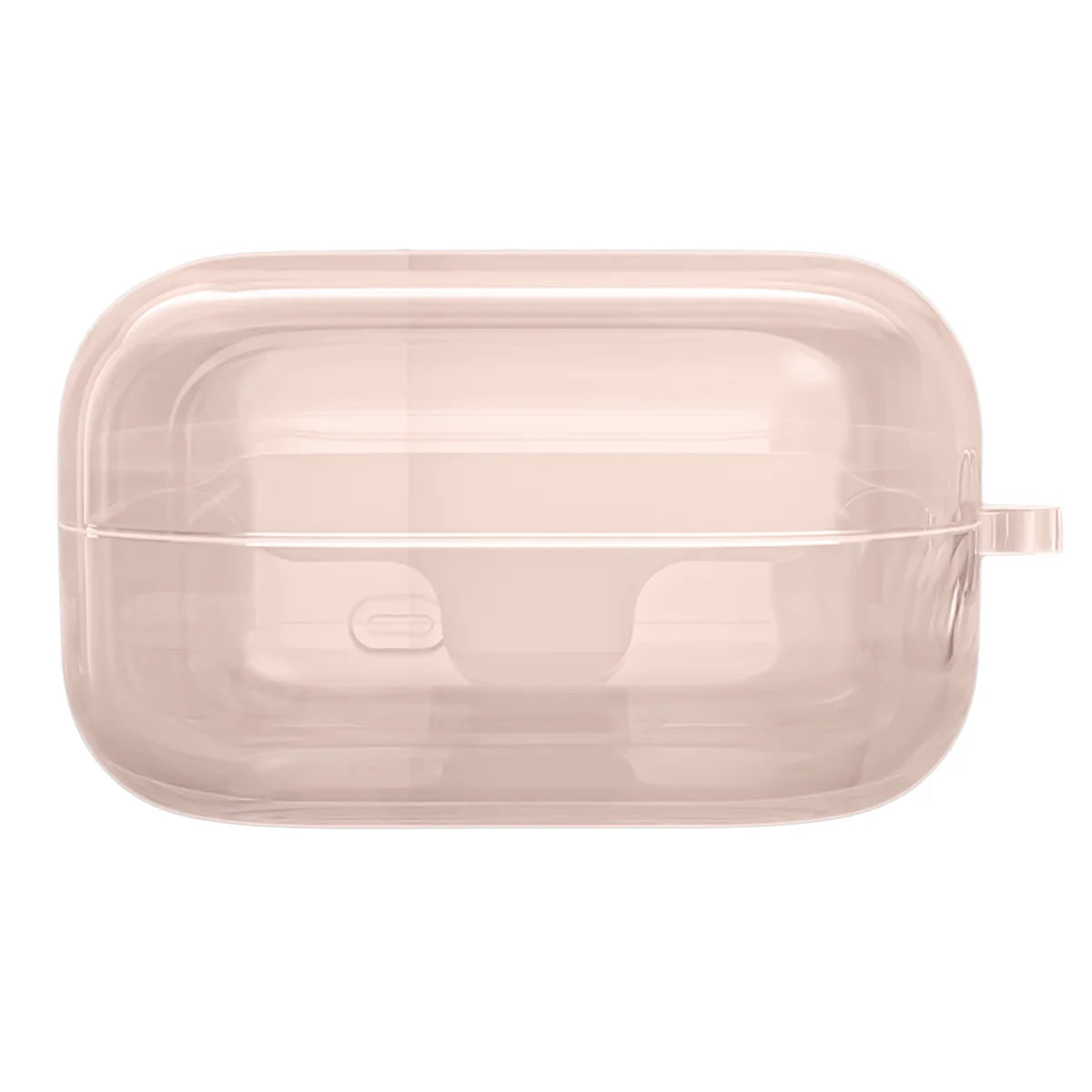 Elastische Hülle mit Karabiner für Galaxy Buds 4 / 4 Pro, Bizon Case Headphone Clear, Transparent-Golden